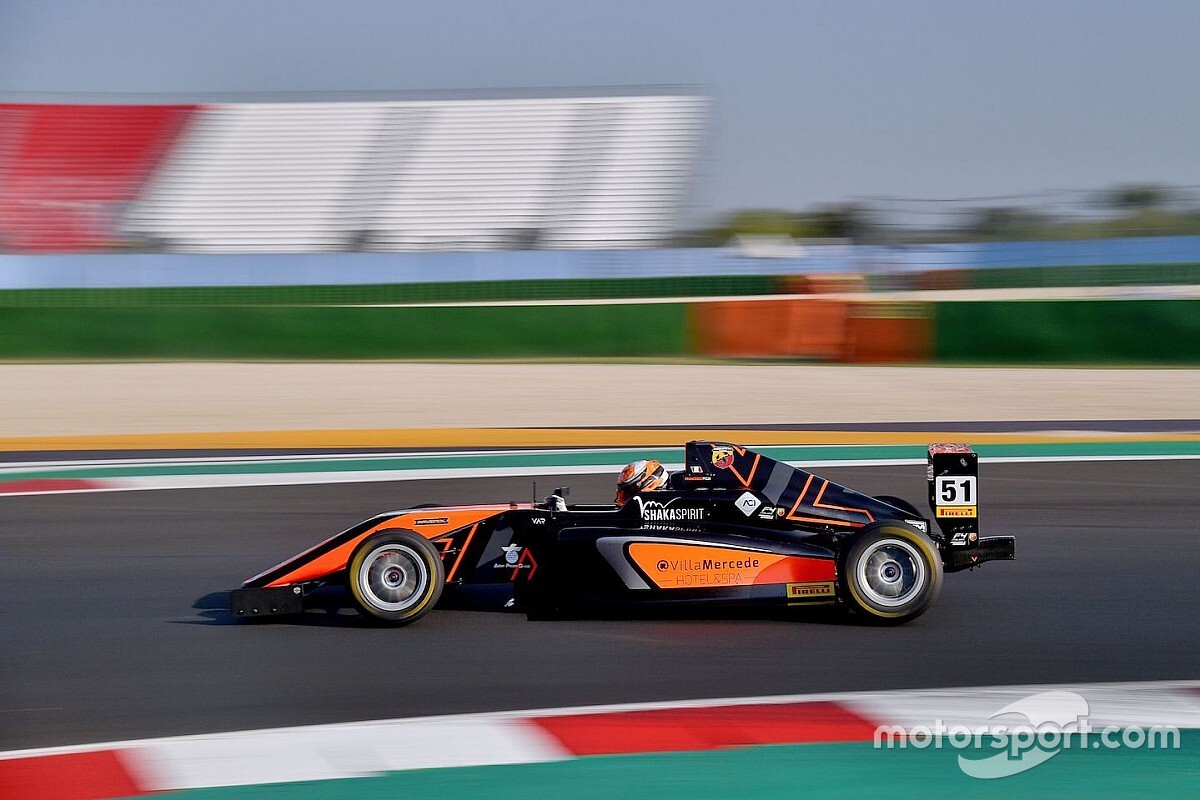 Formula 4: Francesco Pizzi un missile nelle Libere di Misano
