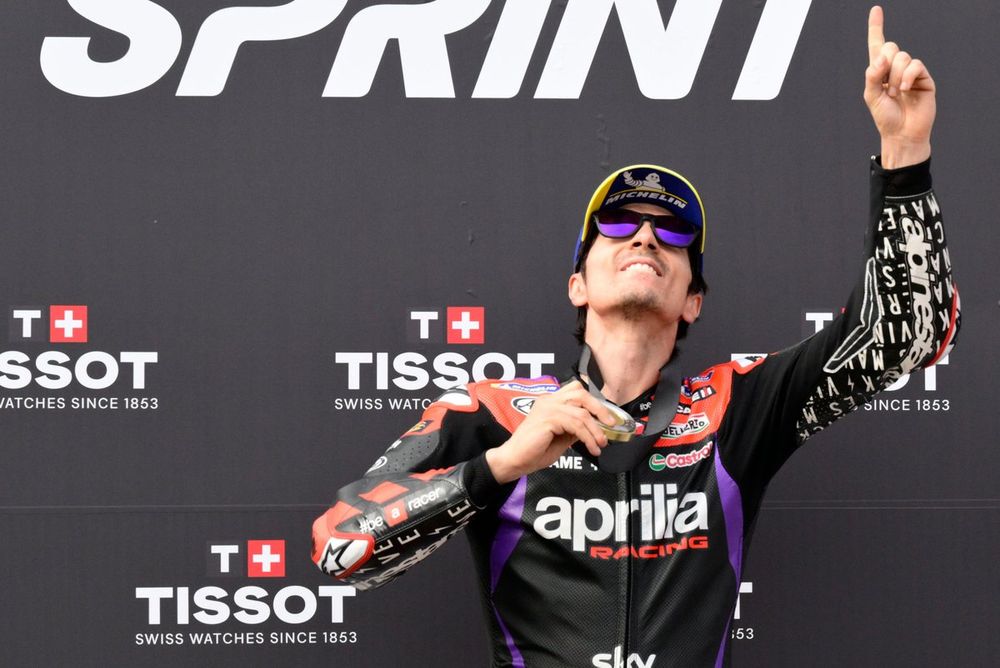 Ganador carrera sprint Maverick Viñales, Aprilia Racing Team