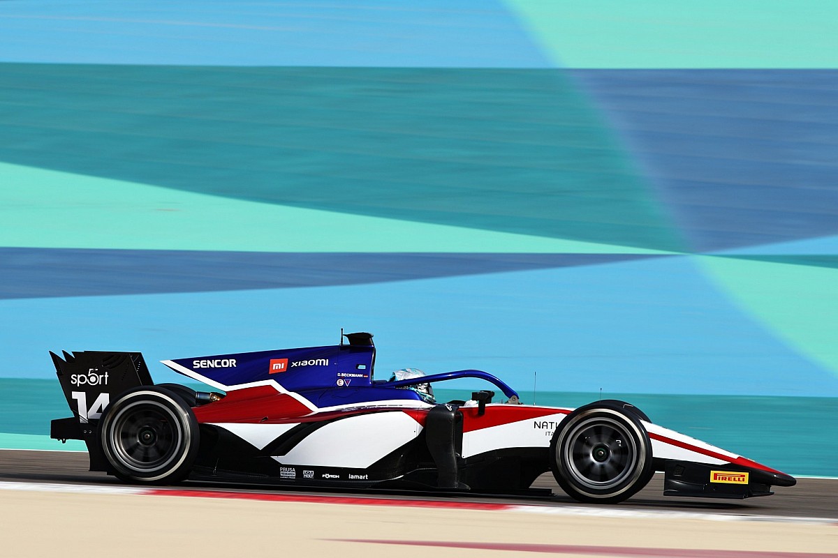 Rookie Beckmann ends first F2 Bahrain test day on top