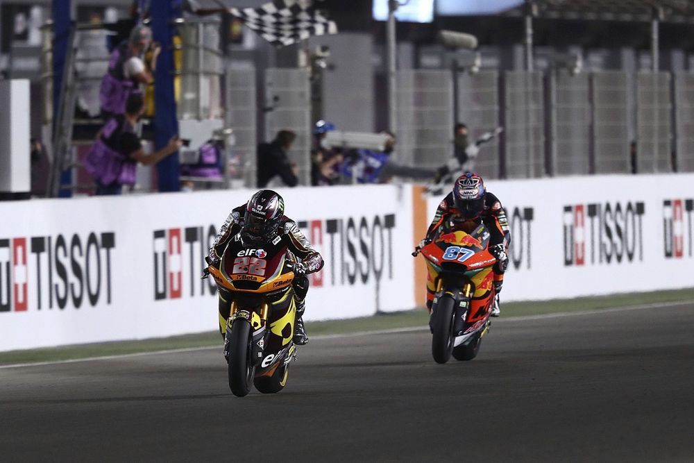 1. Sam Lowes, Marc VDS Racing Team, 2. Remy Gardner, Red Bull KTM Ajo