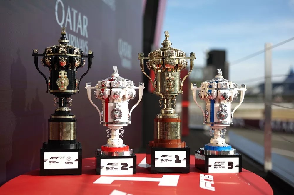 Los trofeos de LEGO para el GP de Gran Breta&ntilde;a