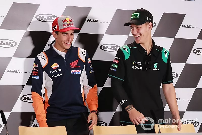 Marc M&aacute;rquez, Repsol Honda Team, Fabio Quartararo, Petronas Yamaha SRT
