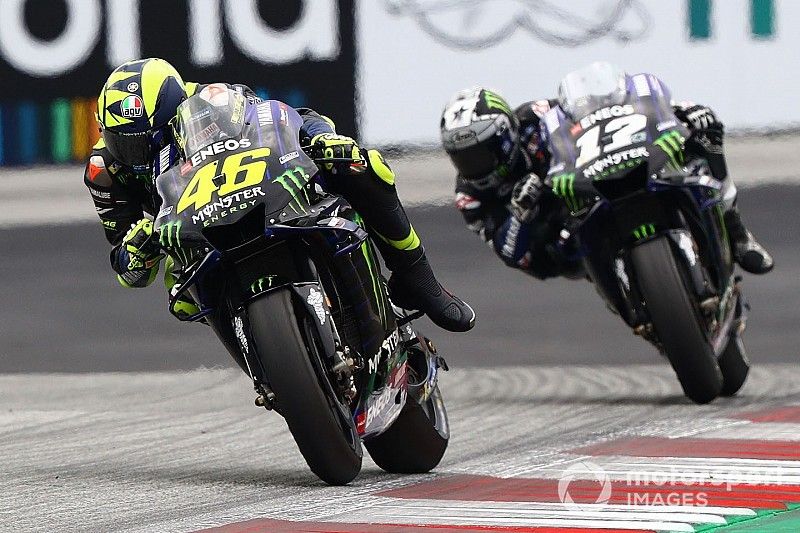 Valentino Rossi, Yamaha Factory Racing, Maverick Vinales, Yamaha Factory Racing, Alex Rins, Team Suzuki MotoGP