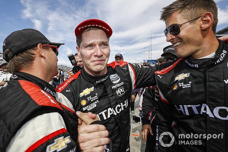 Le Champion Josef Newgarden, Team Penske Chevrolet