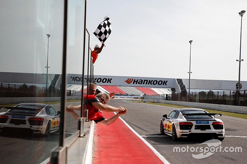 Stefano Comini vince con l'Audi R8 LMS a Misano