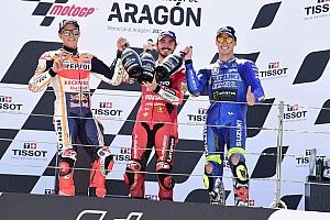 Marquez ha donato il trofeo di Aragon alla famiglia di Millan