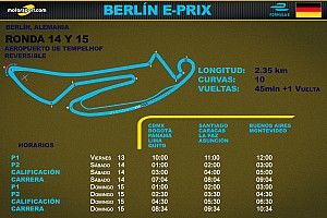 Horarios para Latinoamérica del ePrix de Berlín Fórmula E