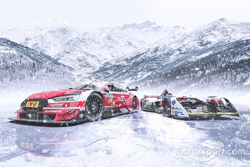 Audi: DTM- und Formel-E-Auto mit Spike-Reifen bei Eisrennen