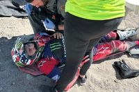 Skyler Howes sufre una espeluznante ca&iacute;da y se fractura el tobillo