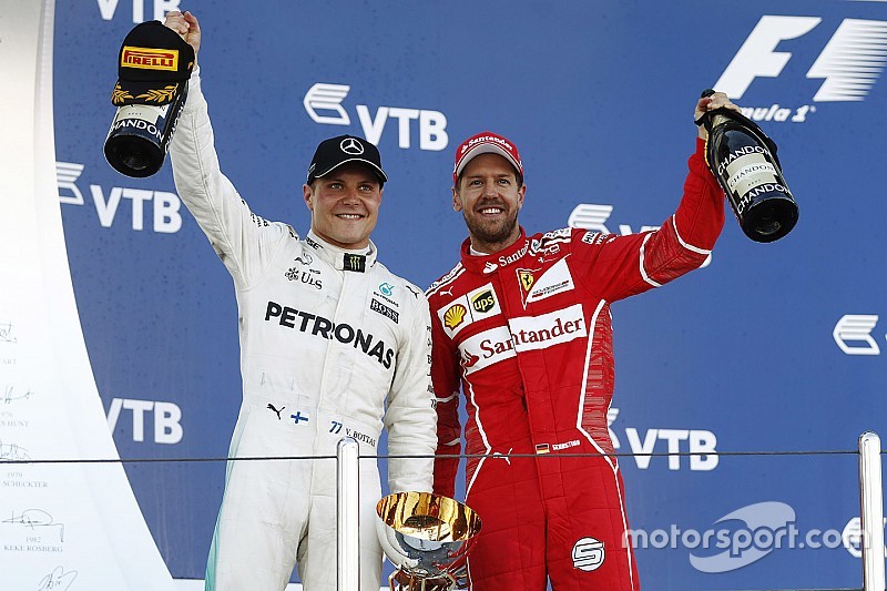 Bottas, Rusya'da ciddi lastik yanığını idare etmeye çalışmış
