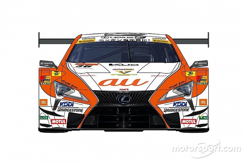 【スーパーGT】36号車au TOM'S LC500のカラーリング発表