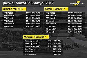Jadwal lengkap MotoGP Spanyol 2017