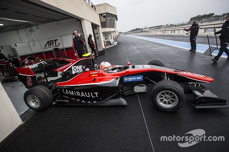 Юбер завершил тесты GP3 с лучшим результатом