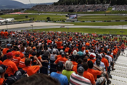 De startopstelling voor de Grand Prix van Oostenrijk