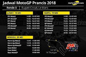 Jadwal lengkap MotoGP Prancis 2018
