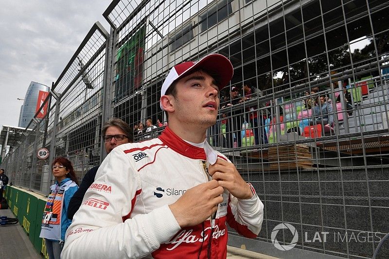 Charles Leclerc, Sauber on the grid on the grid