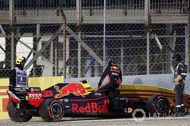 Verstappen se accidentó por una alza de potencia