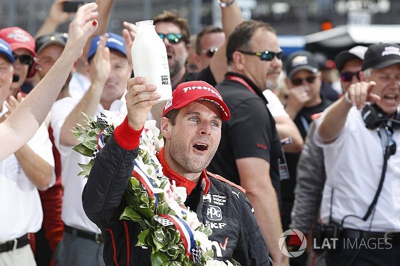 Ganador de la carrera Will Power, Team Penske Chevrolet