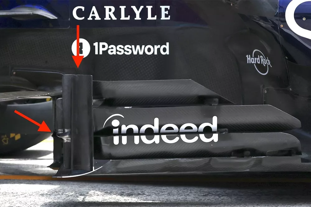Dettaglio tecnico Red Bull RB22