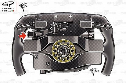 La misteriosa leva del volante de Vettel