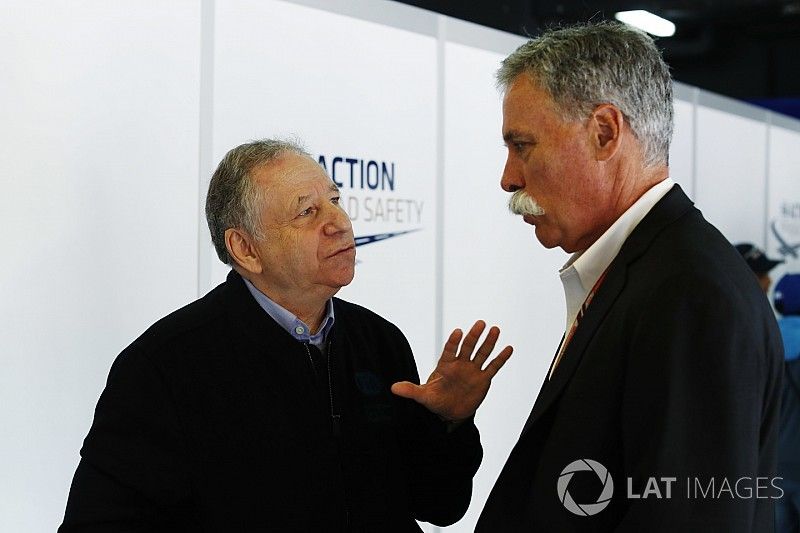 Jean Todt, presidente de la FIA y Chase Carey, presidente de la Fórmula Uno