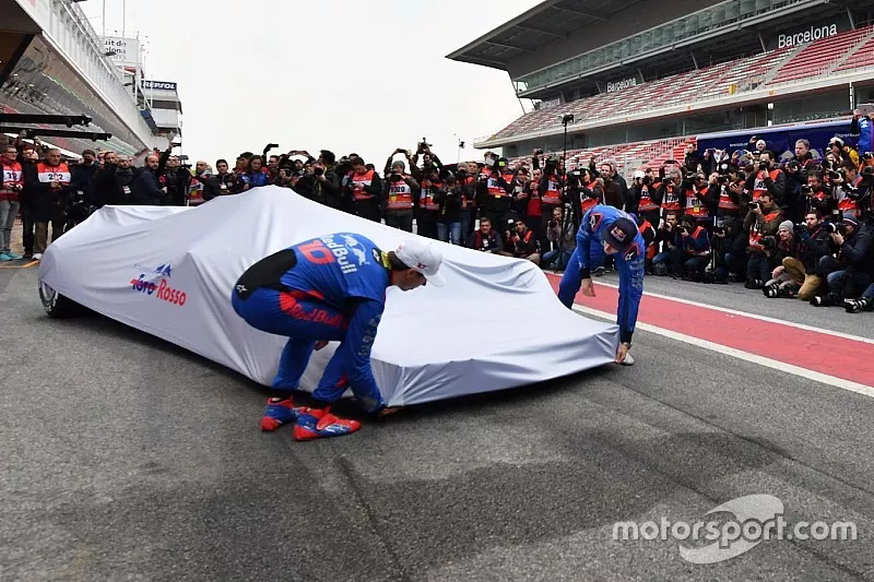 Brendon Hartley, Scuderia Toro Rosso and Pierre Gasly, Scuderia Toro Rosso unveil the new Scuderia Toro Rosso STR13