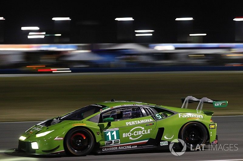 #11 GRT Grasser Racing Team Lamborghini Huracan GT3, GTD: Rolf Ineichen, Mirko Bortolotti, Franck Perera, Rik Breukers