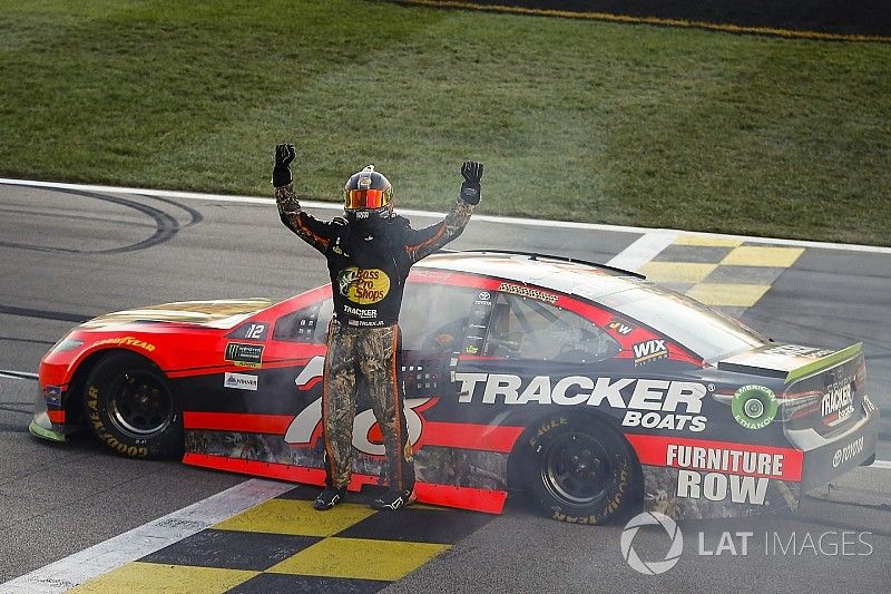 Race winner Martin Truex Jr., Furniture Row Racing Toyota