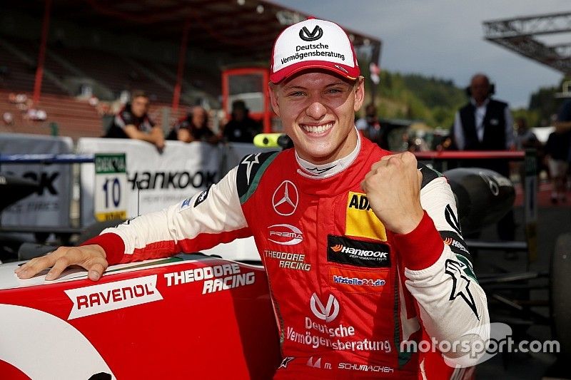 Race winner Mick Schumacher, PREMA Theodore Racing Dallara F317 – Mercedes-Benz