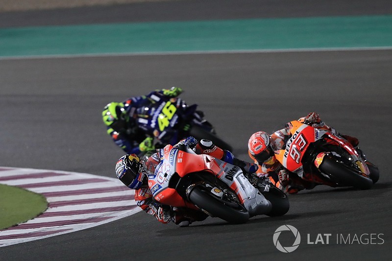 MotoGPカタール決勝:0.027秒差の決着。ドヴィツィオーゾが劇的勝利