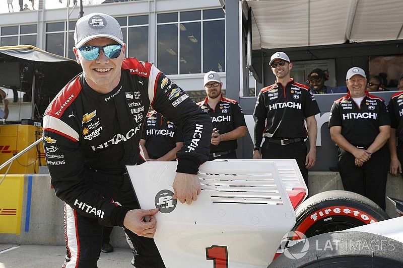 Polesitter Josef Newgarden, Team Penske Chevrolet