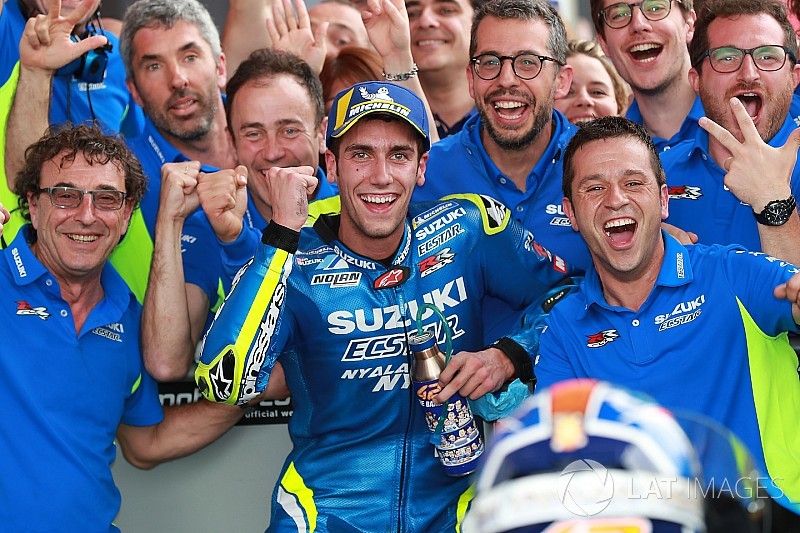 Tercer lugar Alex Rins, Team Suzuki MotoGP