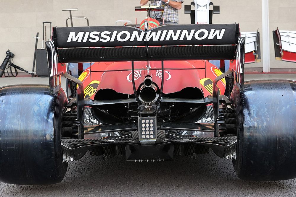 Ferrari SF21 brake duct detail