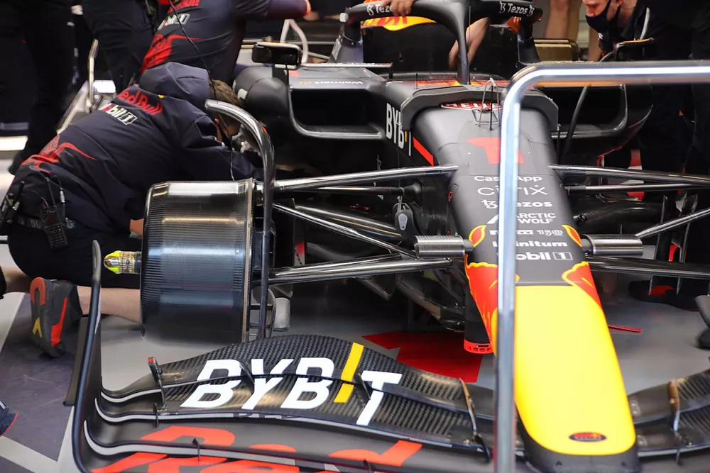 Dettaglio tecnico della Red Bull Racing RB18