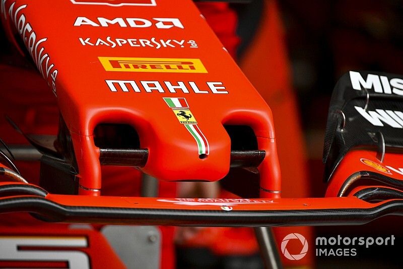 Front wing of Ferrari SF90 