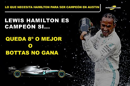 Las cuentas de Hamilton para ser campeón en Austin