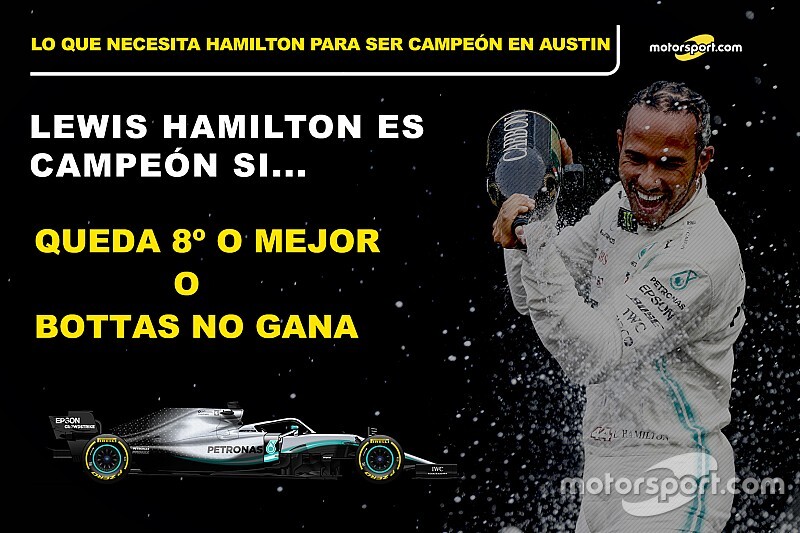 Las cuentas de Hamilton para ser campeón en Austin