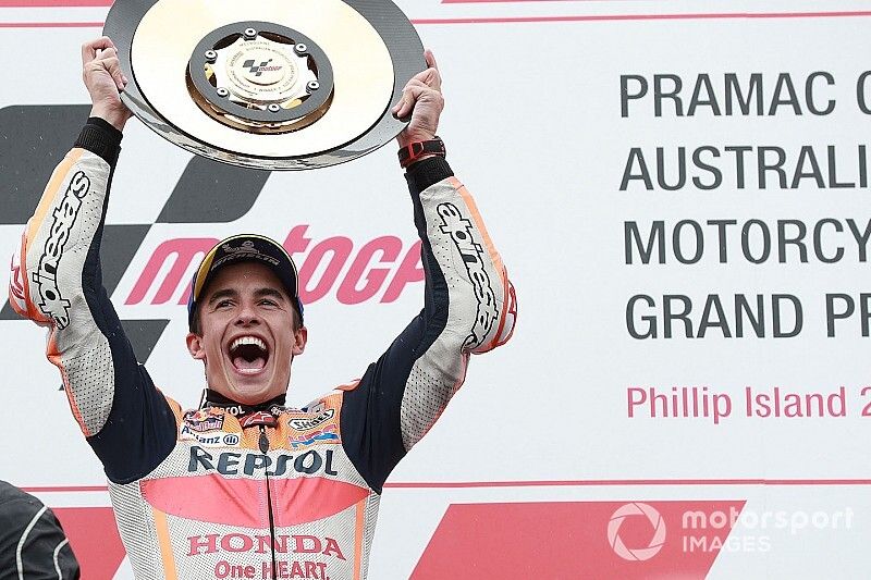 Podio: ganador de la carrera Marc Marquez, Repsol Honda Team