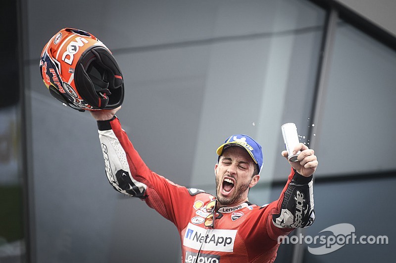 Dovizioso elképesztő örömködése a pálya szélén a Red Bull Ringen