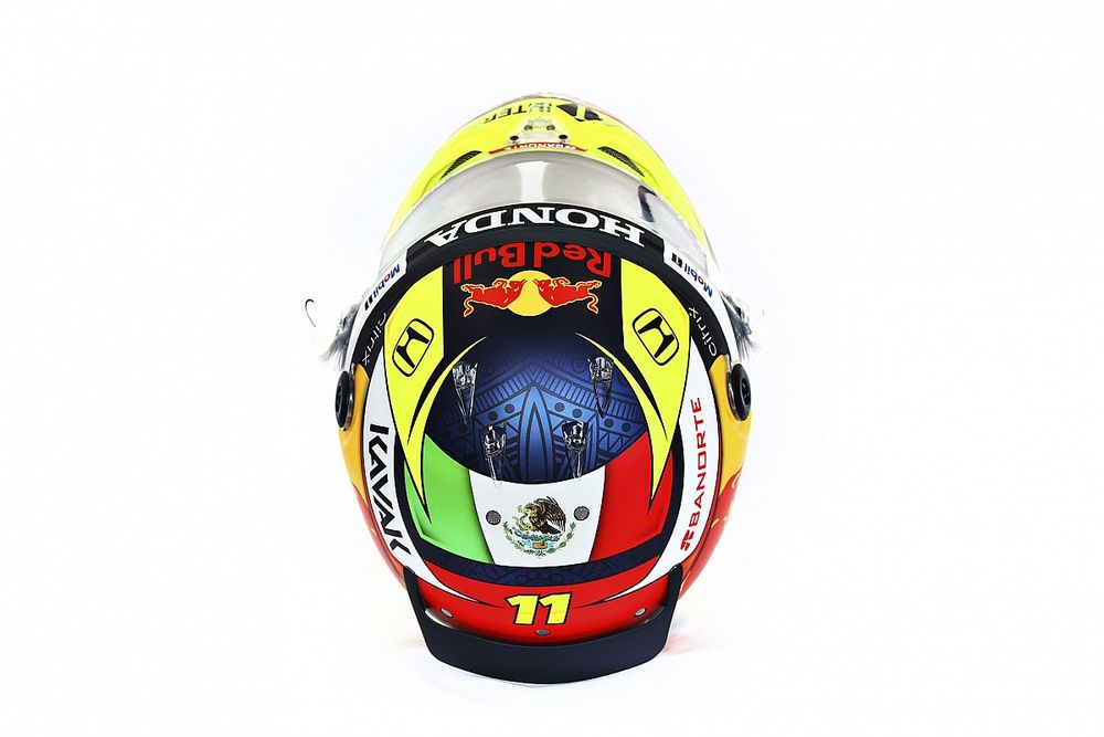 Helmet of Sergio Perez, Red Bull Racing