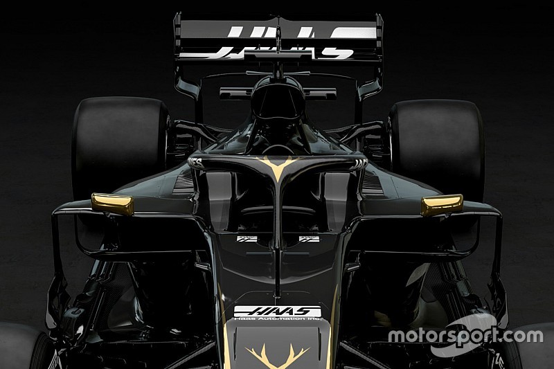 Slide view: Compare the Haas VF-19 versus 2018 car