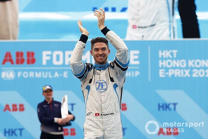 Edoardo Mortara, Venturi Formula E fête la deuxième place sur le podium