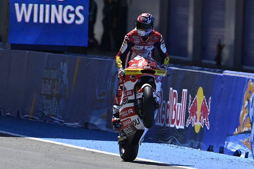 Race winner Fabio di Giannantonio, Federal Oil Gresini Moto2