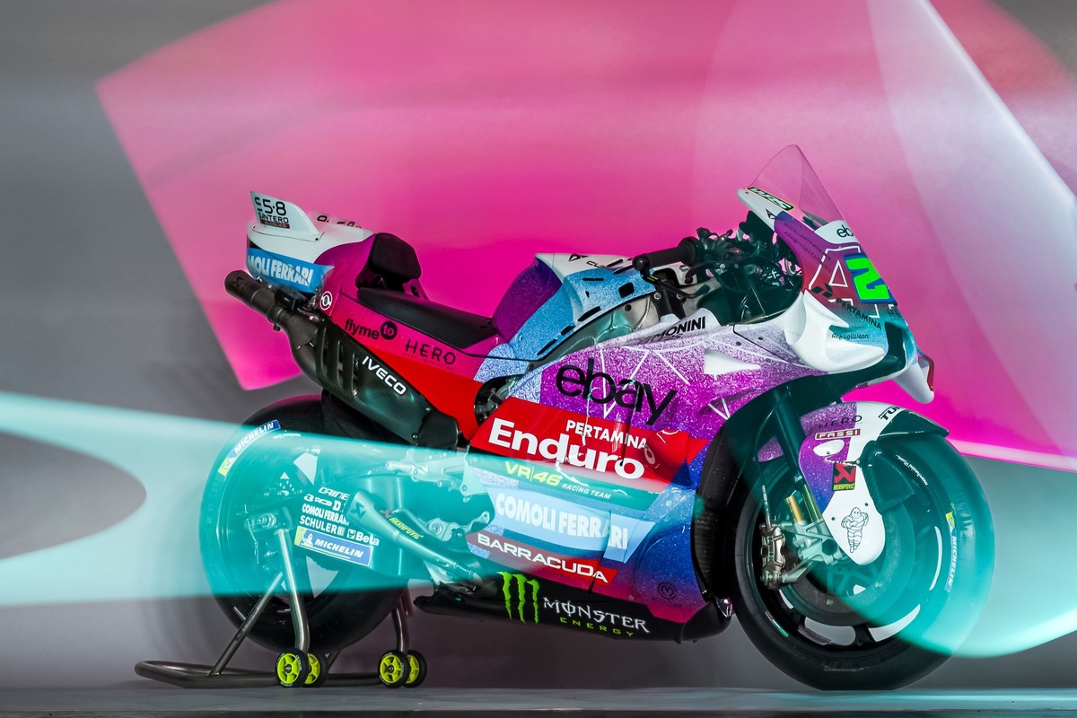 MotoGP | Livrea aurora boreale per VR46 in omaggio a Cremonini