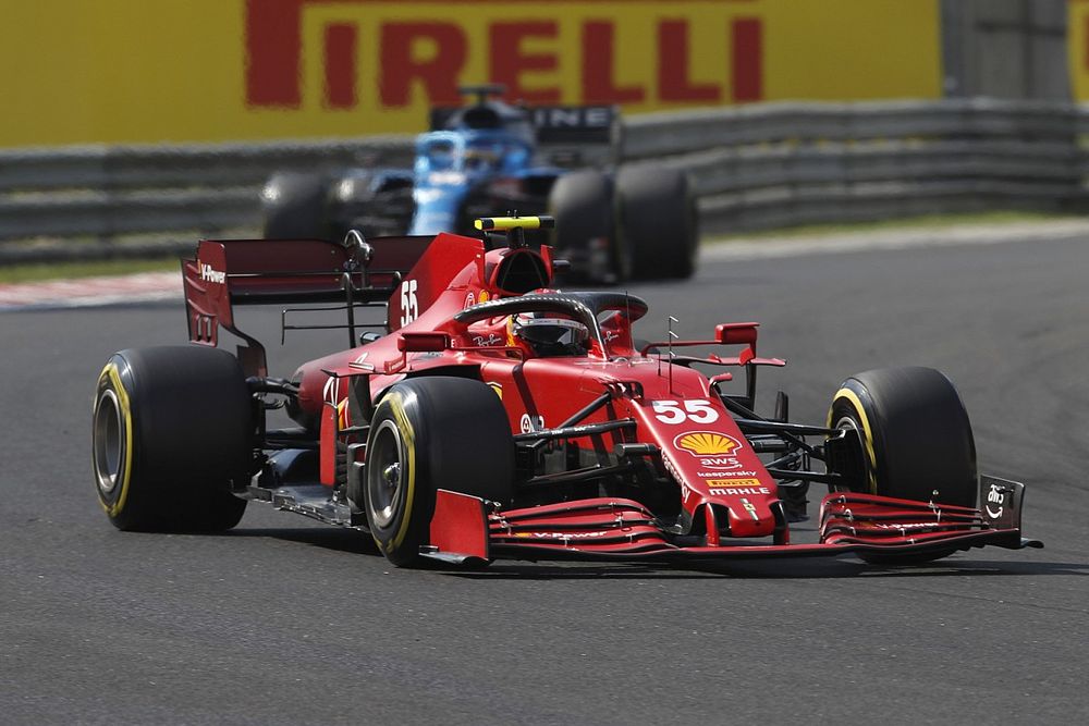 Carlos Sainz Jr, Ferrari SF21, Fernando Alonso, Alpine A521