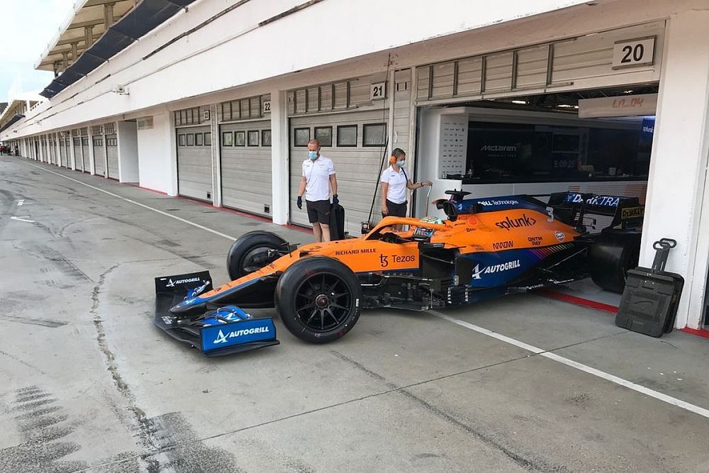 McLaren 18 inç lastik testini tamamladı