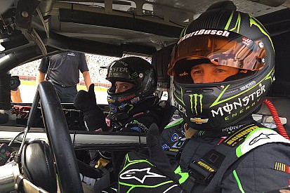 Kurt Busch and Brittany Force test each other at the Charlotte dragstrip