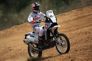 Hero demonstrates Dakar bike in India