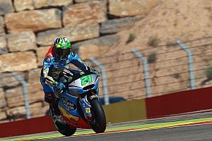 Morbidelli celebró en el final en Moto2