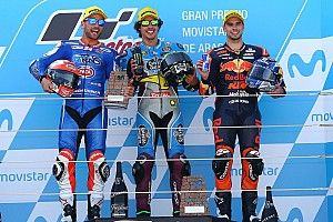 Aragon Moto2: Morbidelli wins with audacious last-lap pass